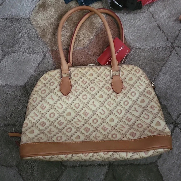 Dooney & Bourke Lara Crossword dome satchel - Picture 2 of 3